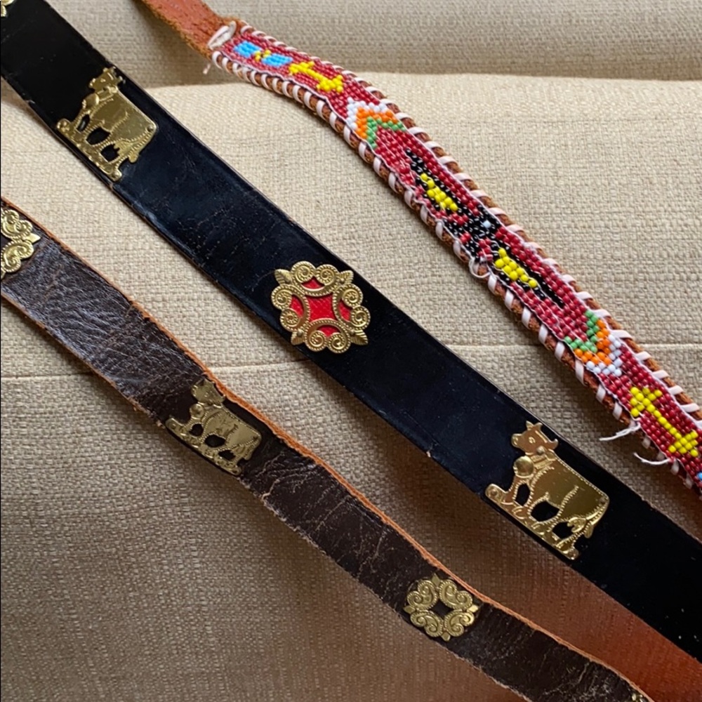 Vintage belt bundle